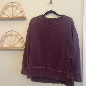 90 Degree by Reflex Oversized Crewneck Sweatshirt – Plum